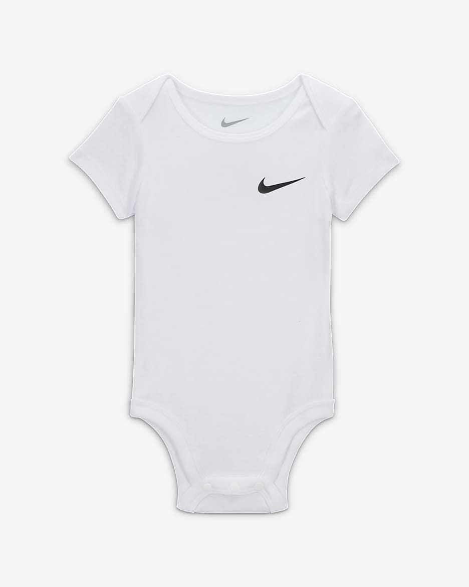 Nike Essentials Baby 0 9M 3 Piece Bodysuit Set